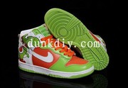 Style Nike Dunk high men in red orange black China wholesale
