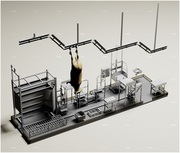 Mobile slaughterhouse (cattle,  pigs,  sheep,  rabbits,  poultry)