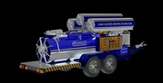 Mobile equipment for the manufacture of monolithic foam concrete